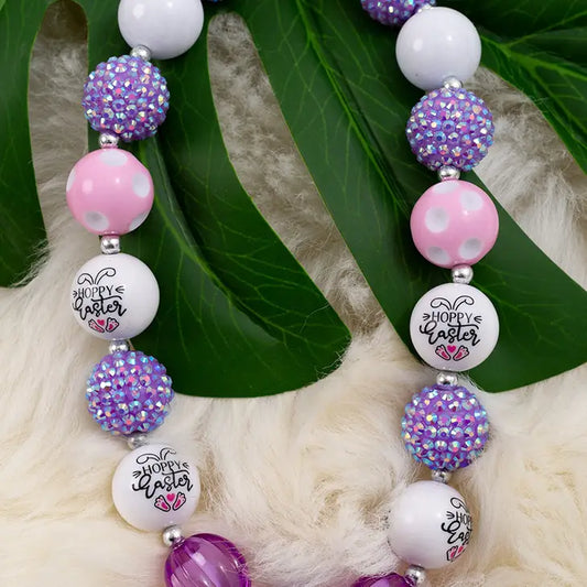 Purple White Easter Necklaces - Moonlight Boutique
