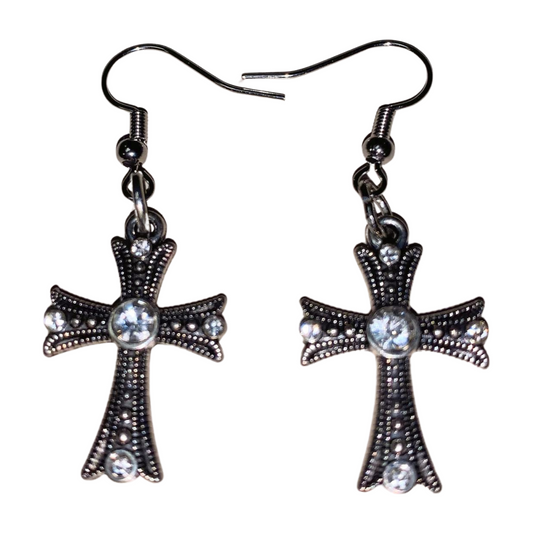 Cross Earrings - Moonlight Boutique