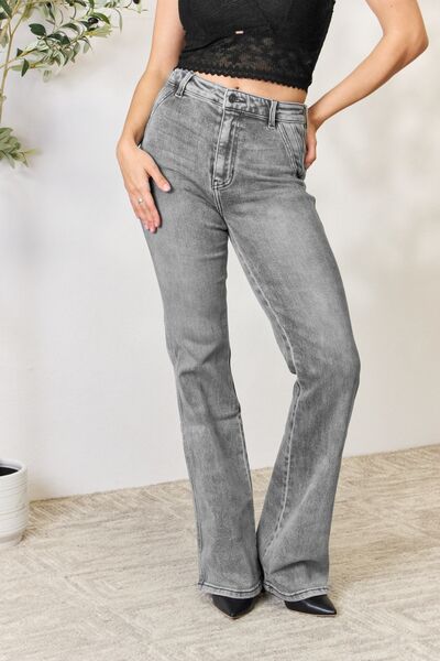 Kancan High Waist Slim Flare Jeans - Moonlight Boutique