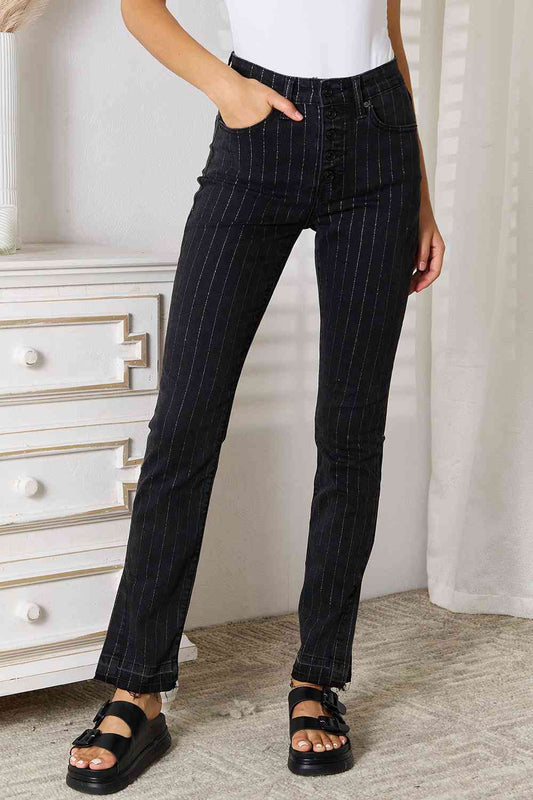 Kancan Striped Pants with Pockets - Moonlight Boutique