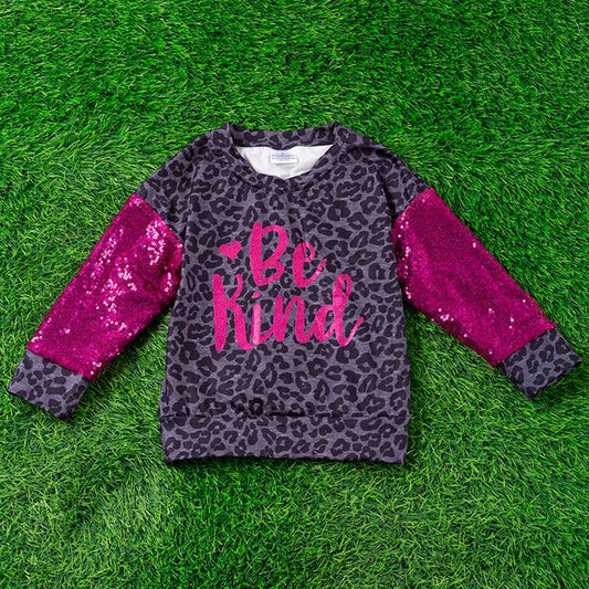 Be Kind" Graphic Printed Sweatshirt - Moonlight Boutique