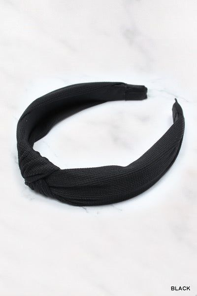 WAFFLE KNOTTED HEADBAND - Moonlight Boutique