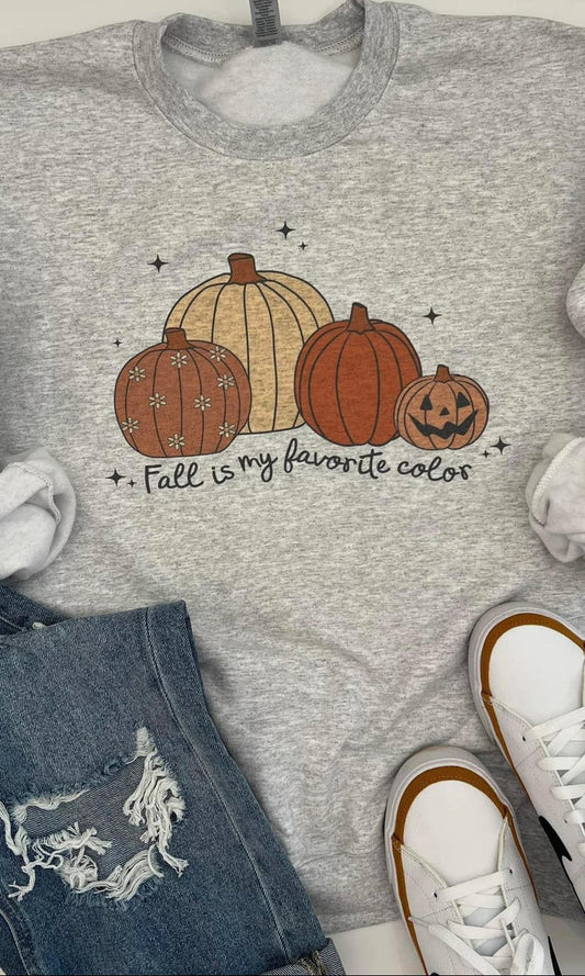 Fall Favorite Color Sweatshirt - Moonlight Boutique