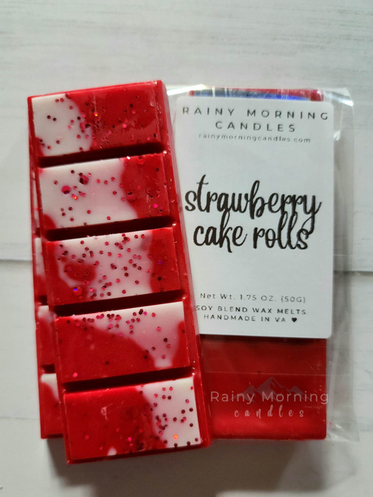 Strawberry Cake Rolls Snap Bar Wax Melts - Moonlight Boutique